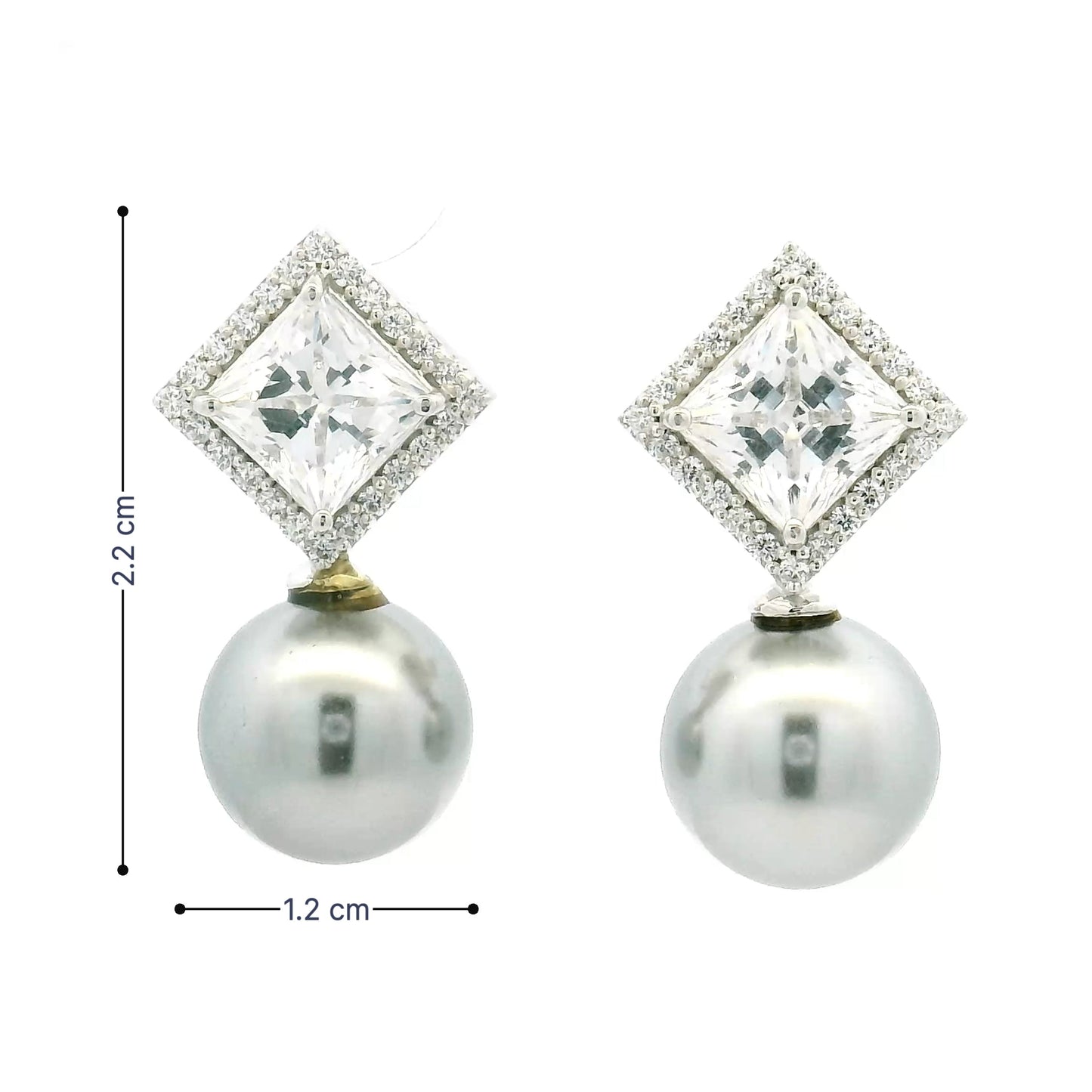 Timeless Pearl Halo Drop Earrings