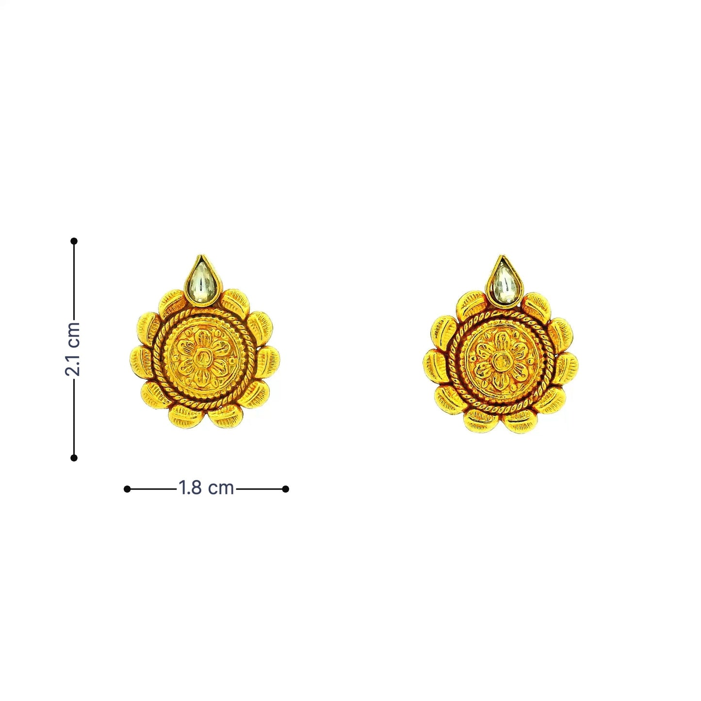 Golden Bloom Gold Plated Earrings