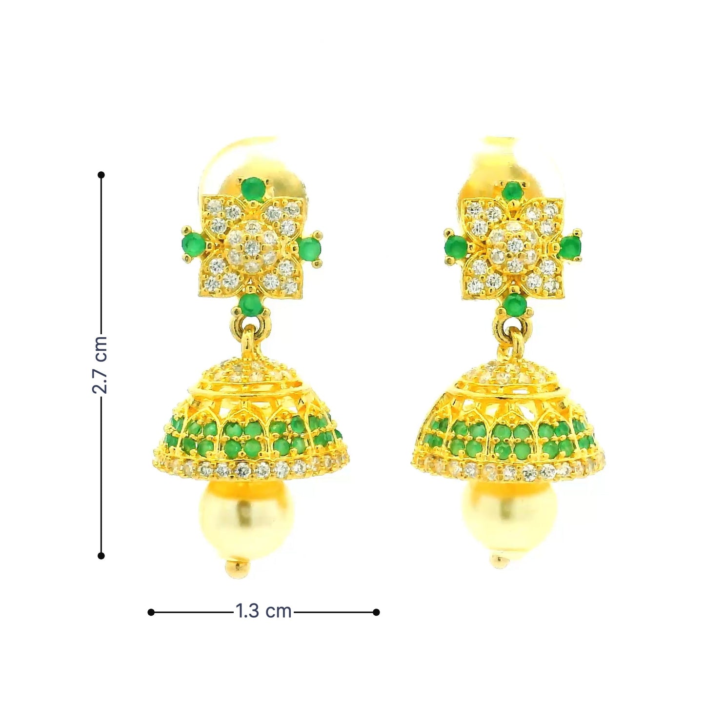 Stunning Stone Studded Jhumkas