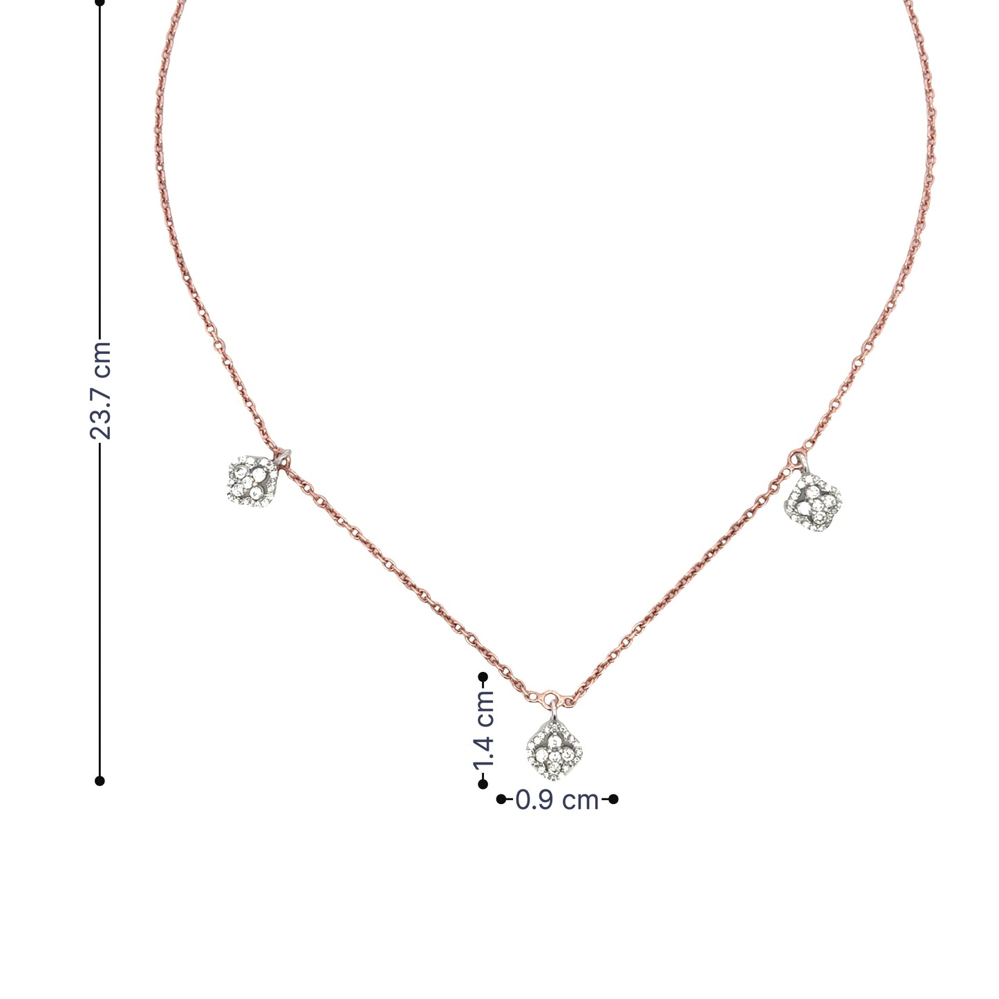 Sparkling Crystal Floral Pendant