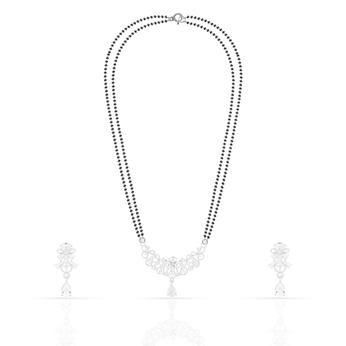 Silver Alluring Mangalsutra Set