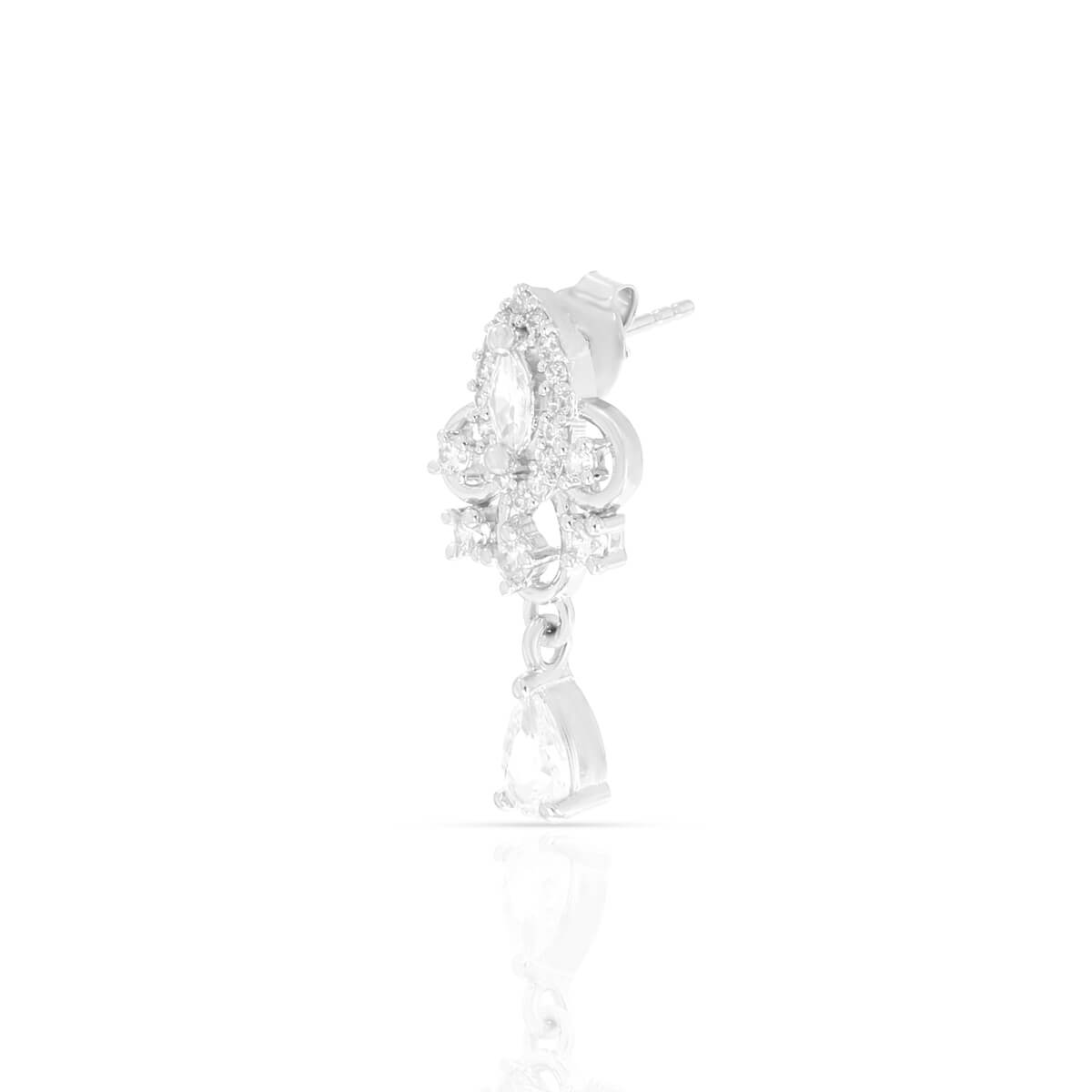 Silver Zircon Enticing Mangalsutra Set