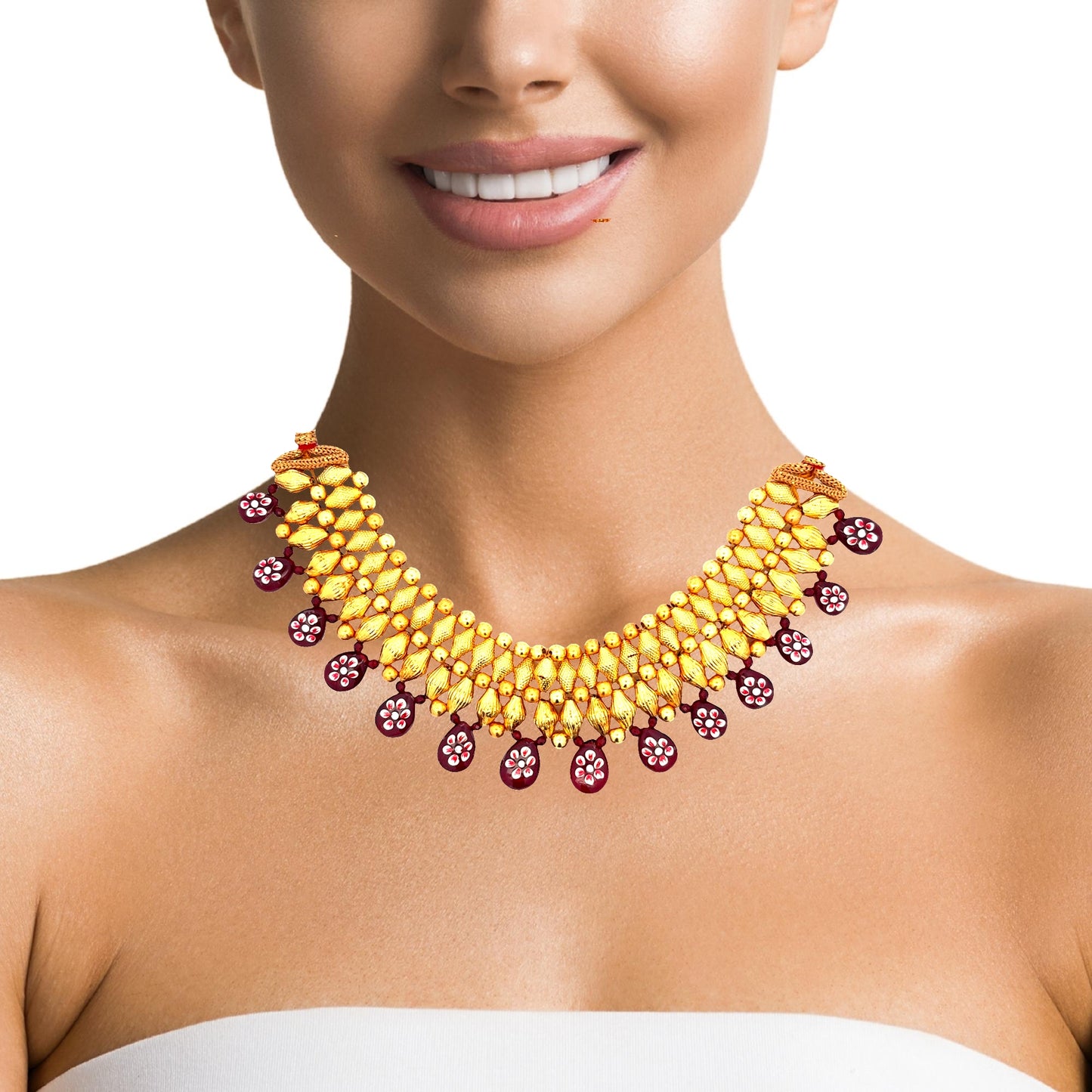 Royal Ruby Gold Choker