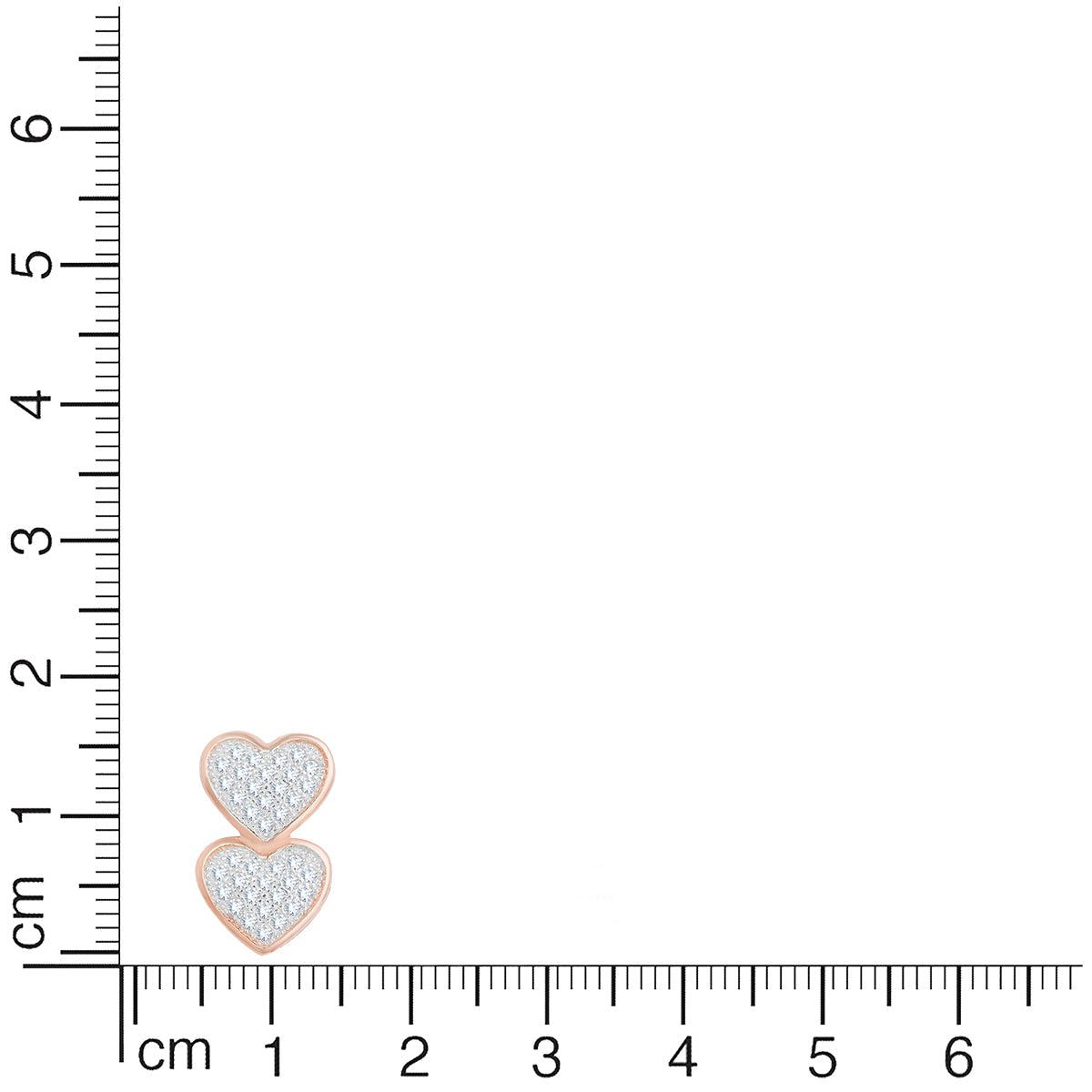 Charming Double Heart Pendant Set with Link Chain