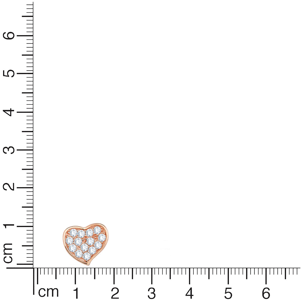 Rose Gold Whole Heart Pendant Set with Link Chain