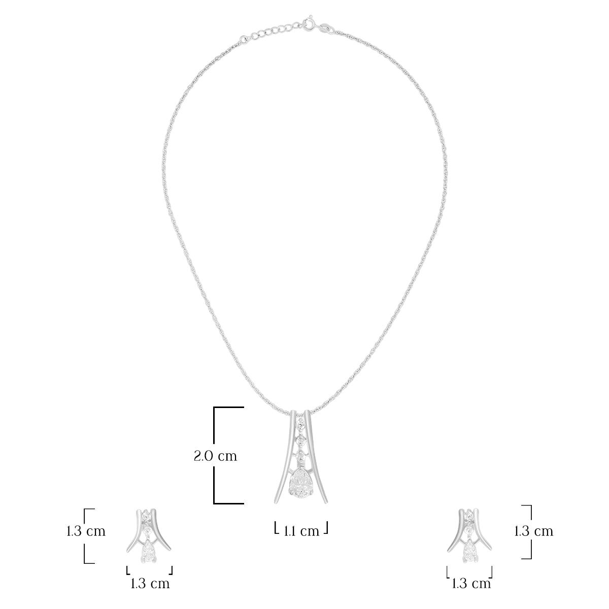 Stylish Dangle Pendant Set