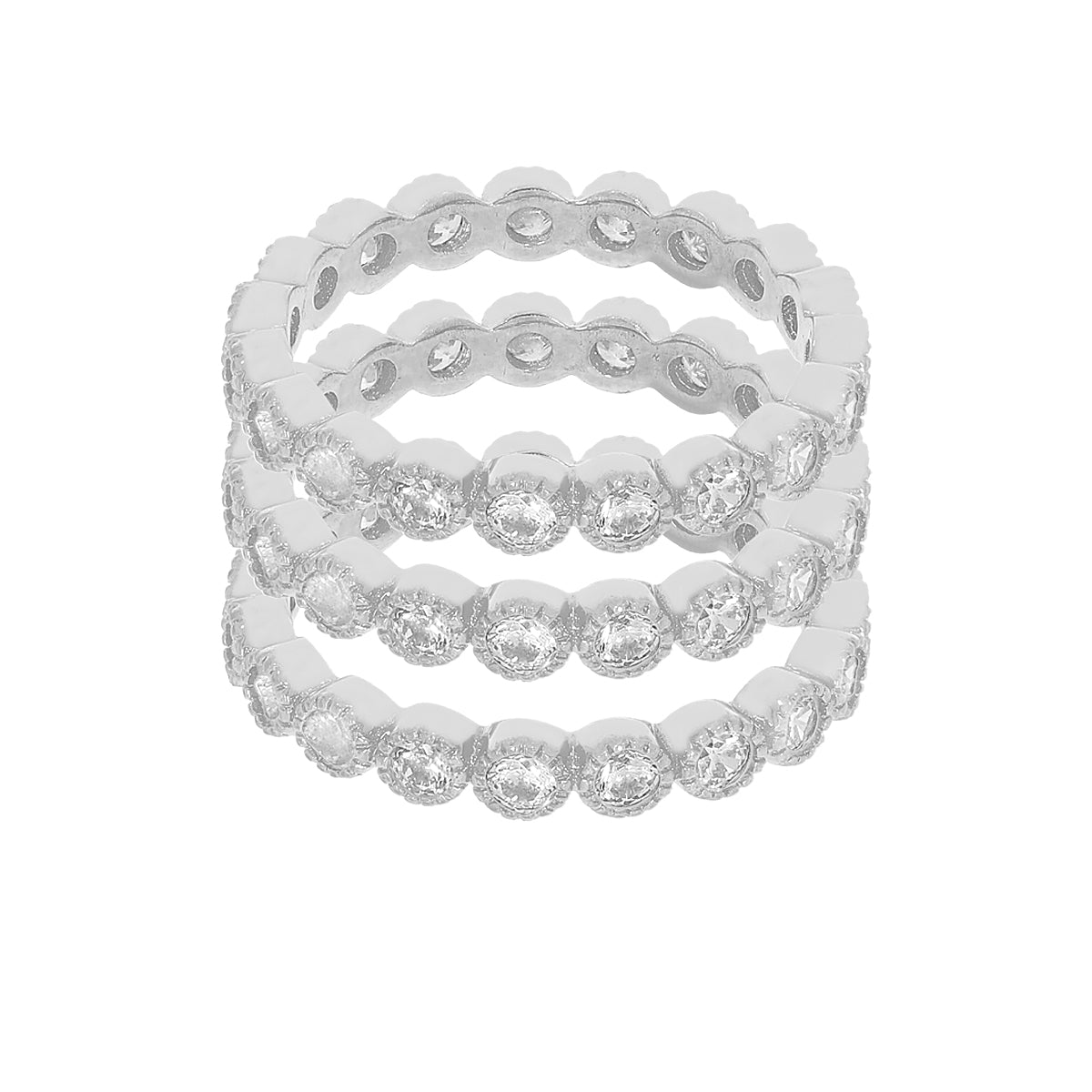 Elegant Round Silver Ring