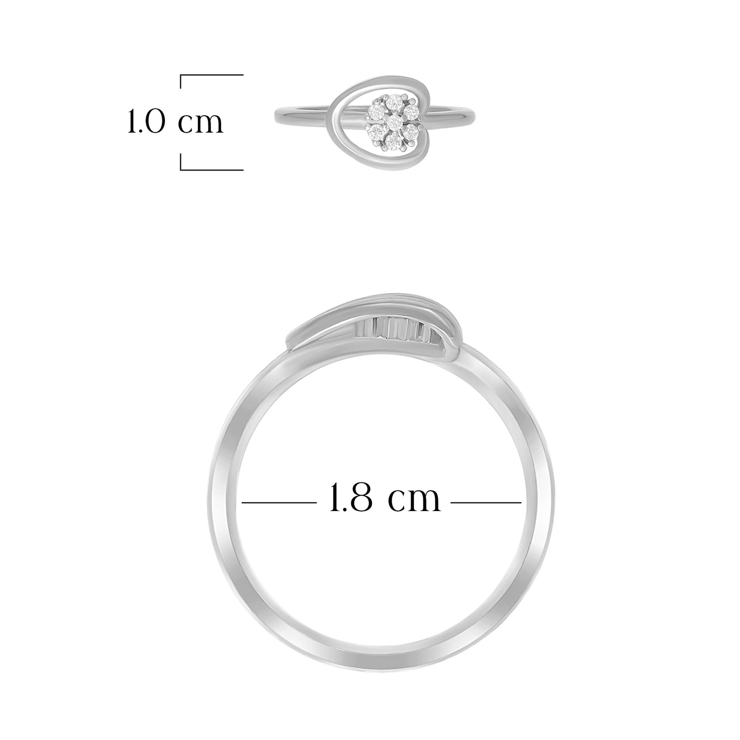 Minimal Swirl Design Ring