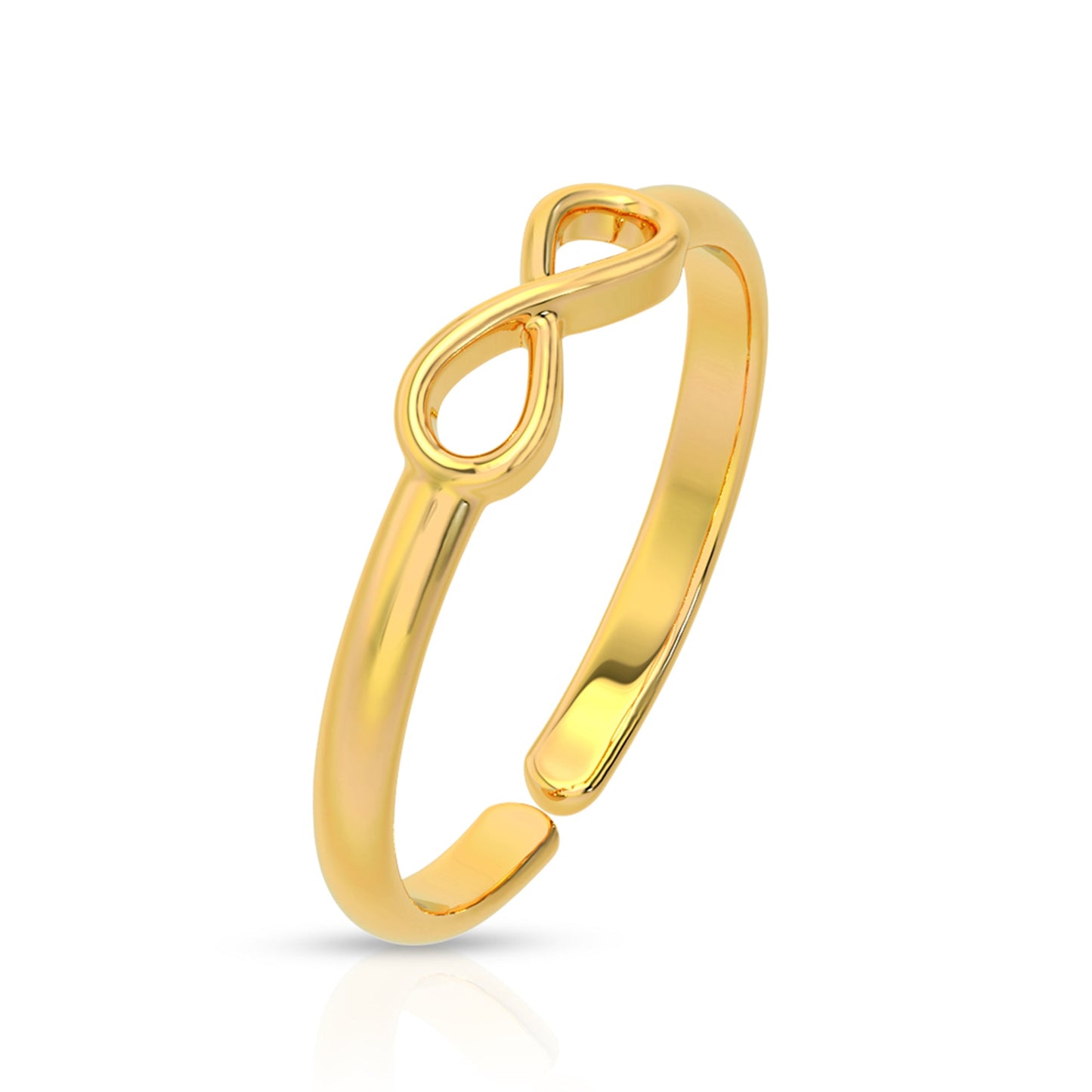 Trendy Infinity Style Silver Ring