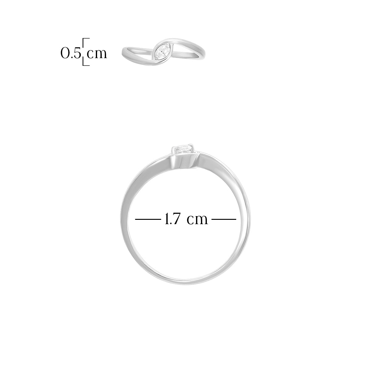 Graceful Marquise Pattern Ring