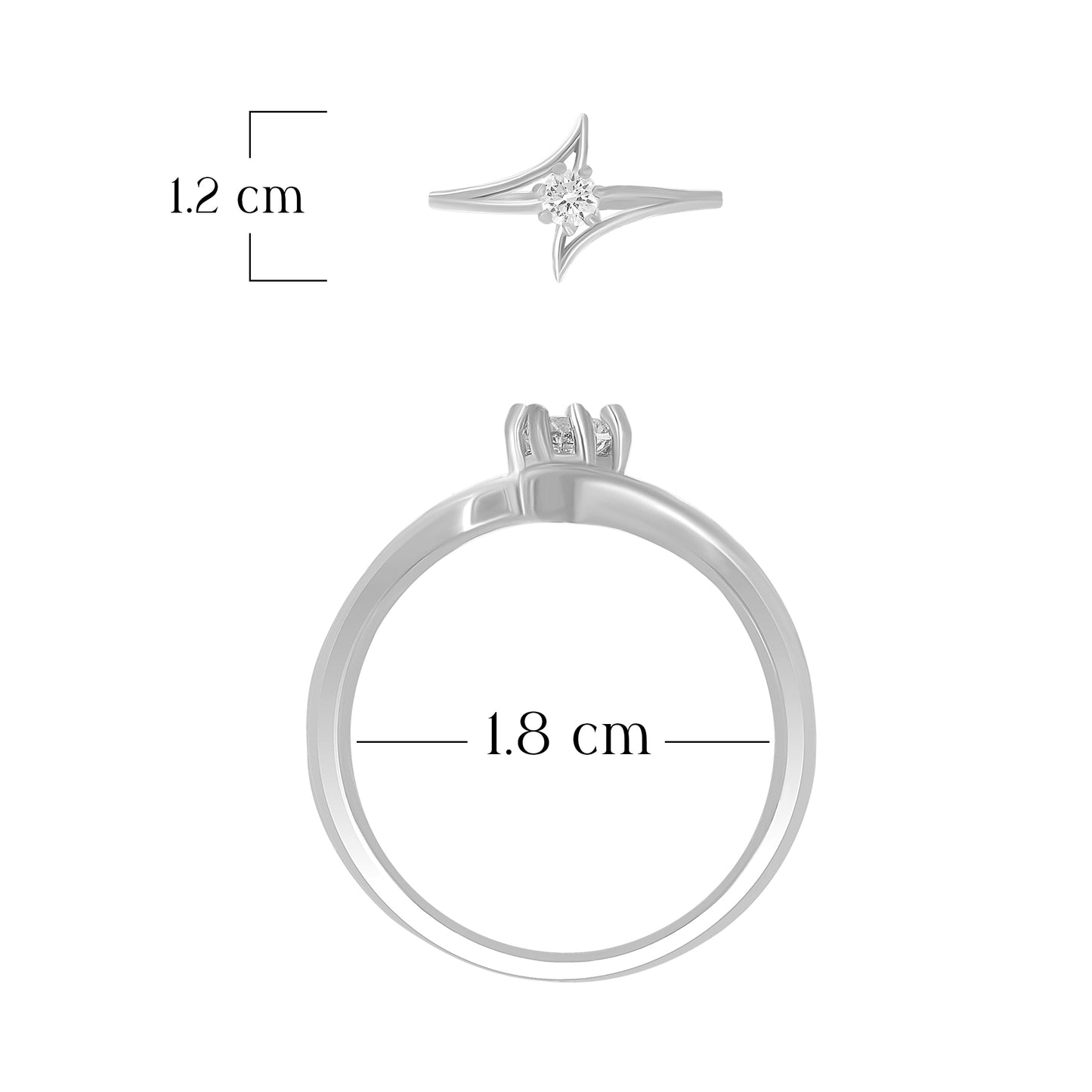 Elegant Swirl Design Ring