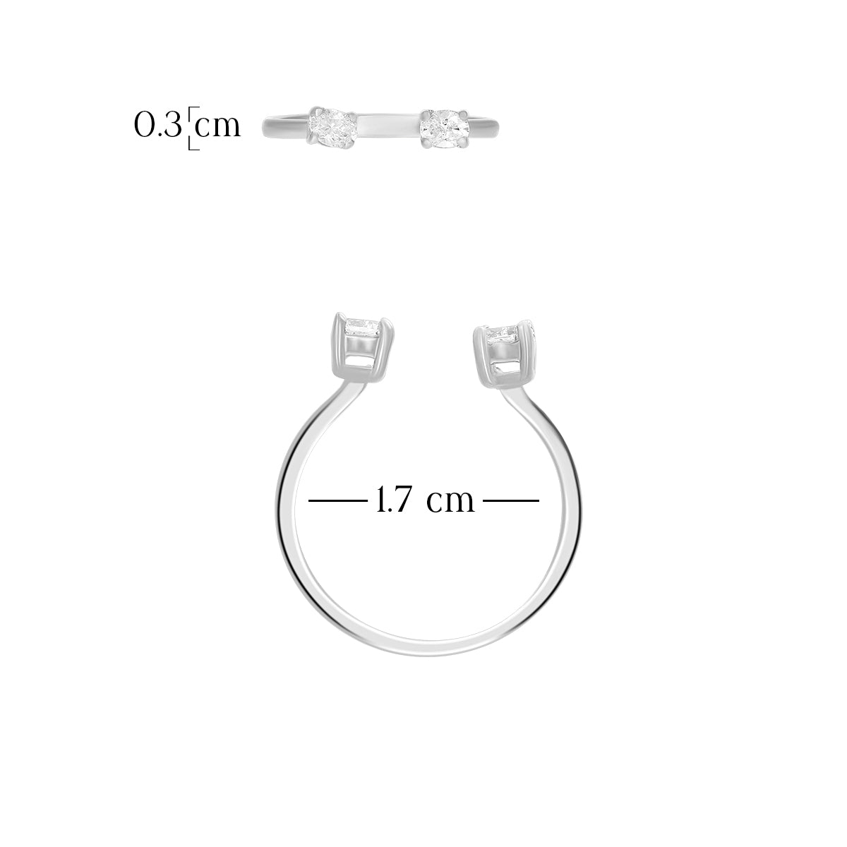 Delicate Open Style Ring