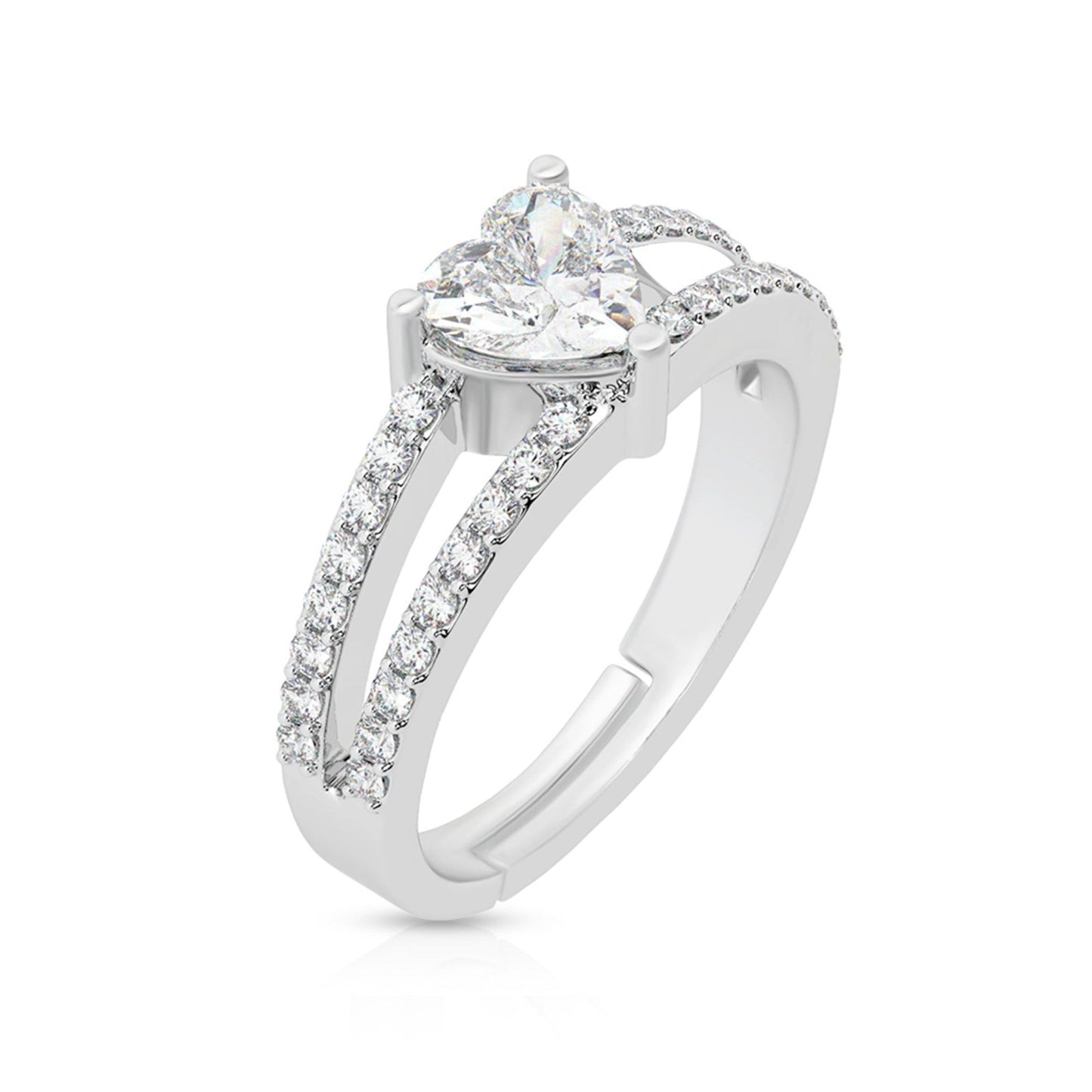 Twilight Heart Diamond Ring