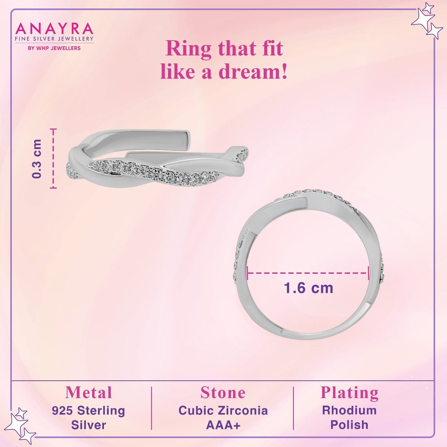 Radiant Spiral Diamond Ring