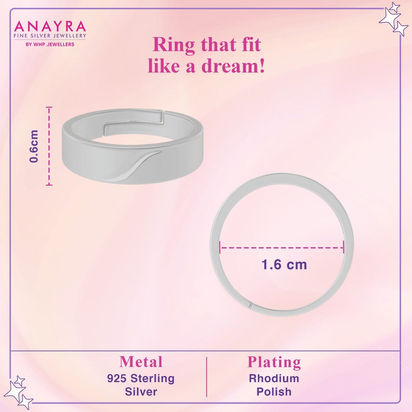 Eternal Sleek Silver Band