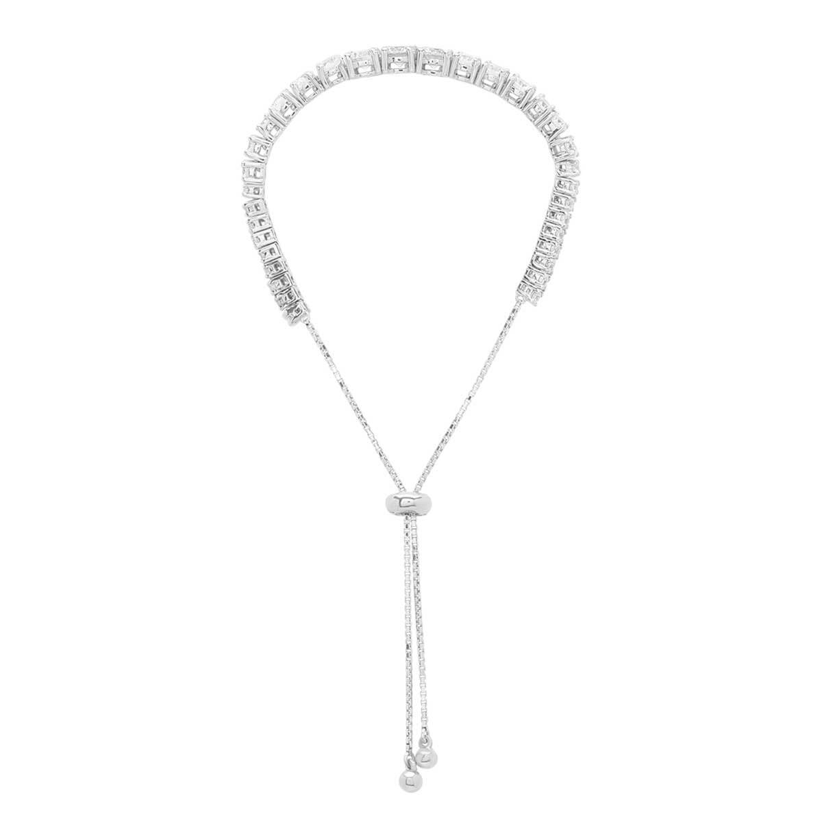 Classic Tennis Bracelet In Sterling Silver