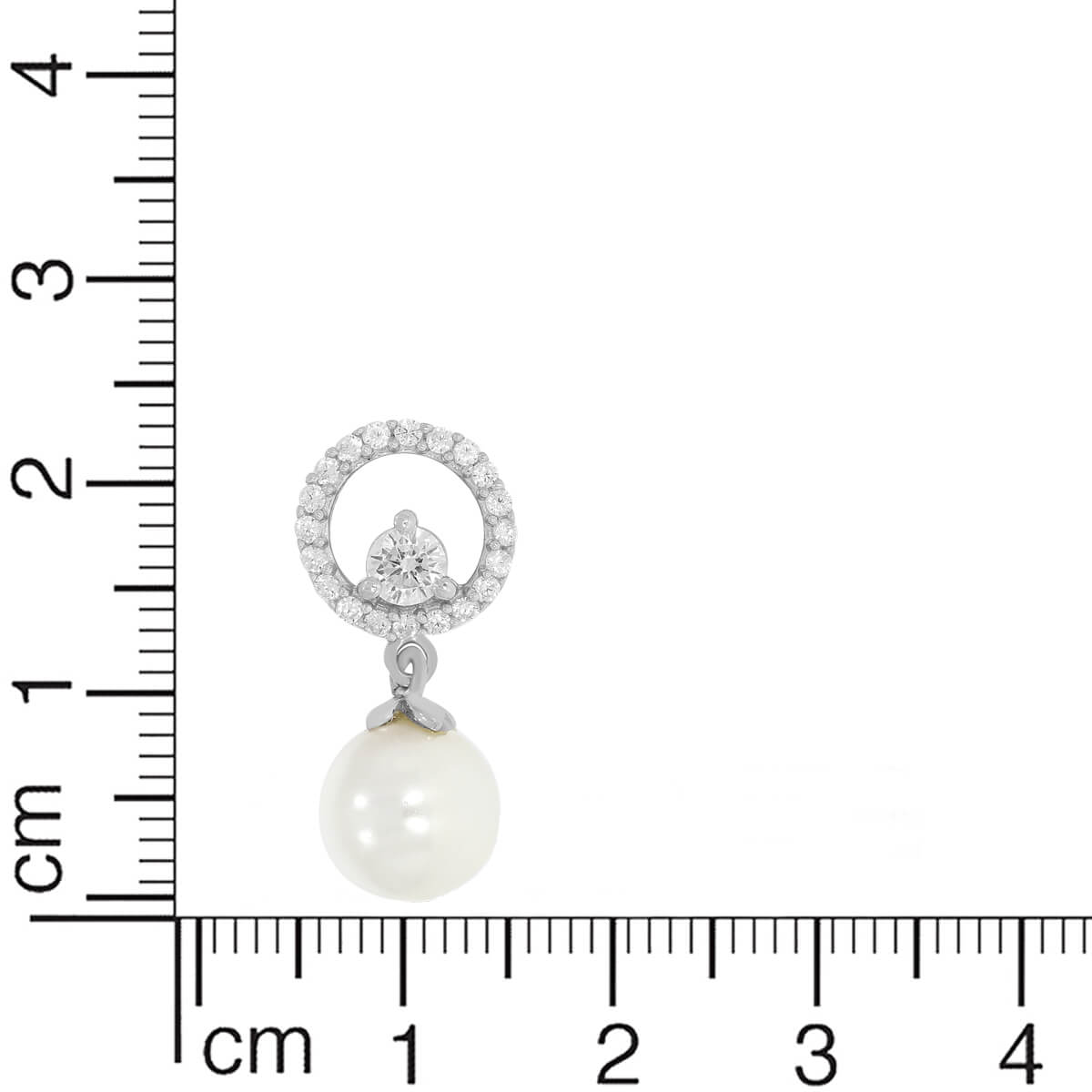 Silver Pearl Drop Earrings