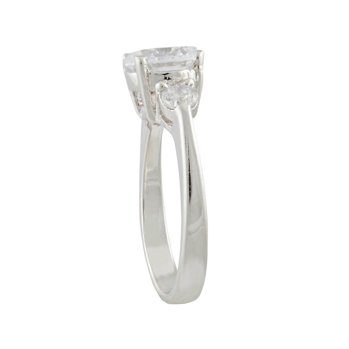 Silver Trio Diamond Ring