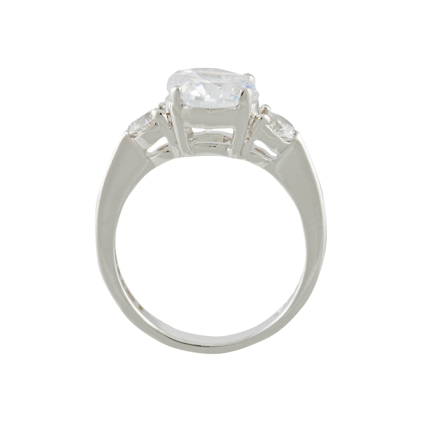 Silver Trio Diamond Ring