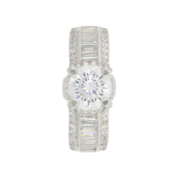 Silver Smitten by Love Ring