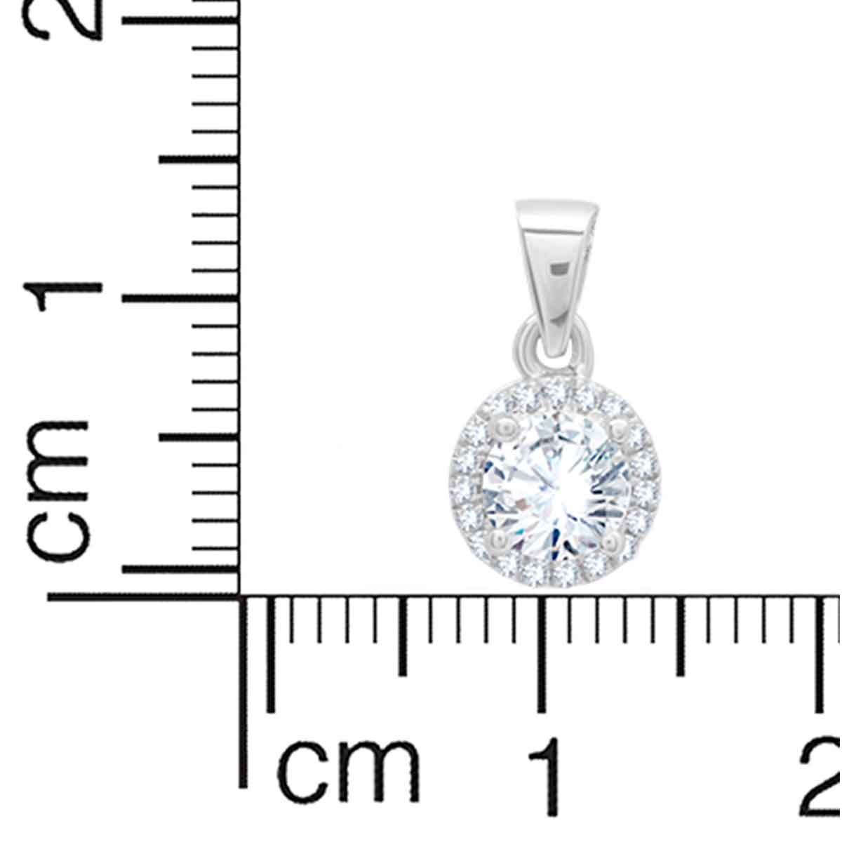 Stunning Silver Solitaire Pendant