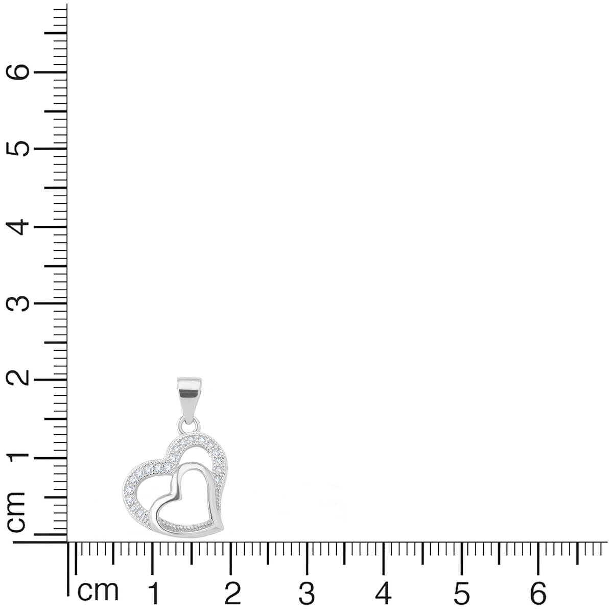 Silver Delight Hearts Pendant