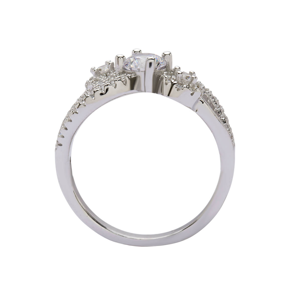 Alluring Wavy Silver Ring