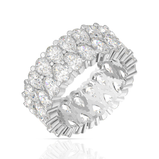 Delicate Crown Diamond Ring