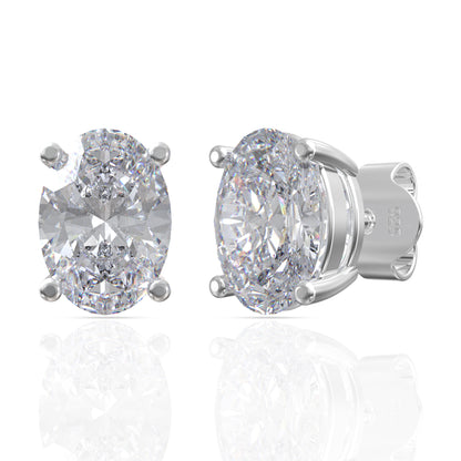 Silver Zircon Elegant Earrings