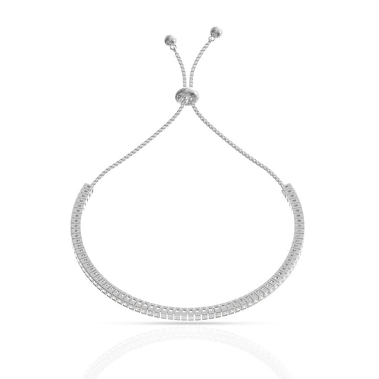925 Sterling Silver American Diamond Classic Silver Tennis Bracelet