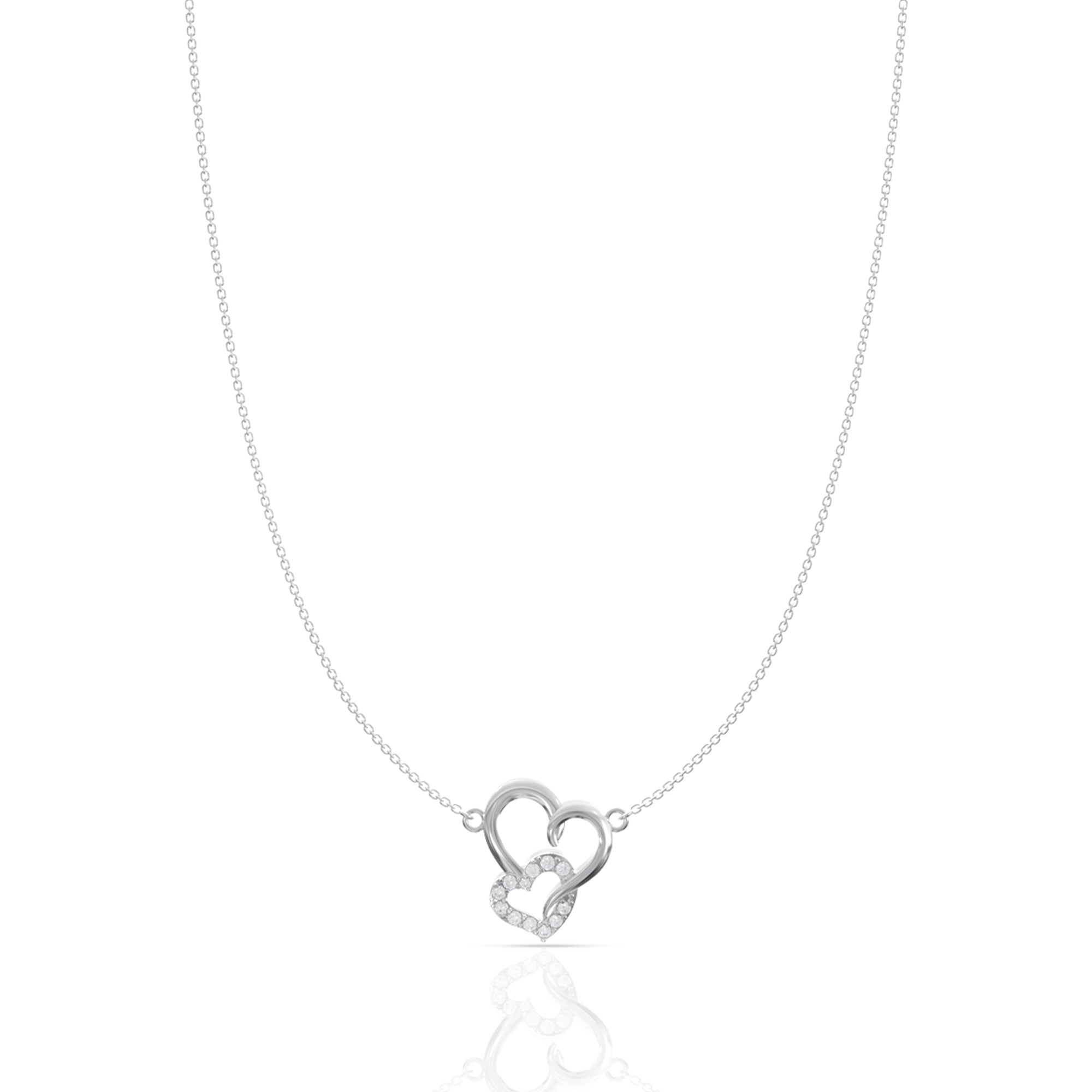 Heart Pendant with Link Chain