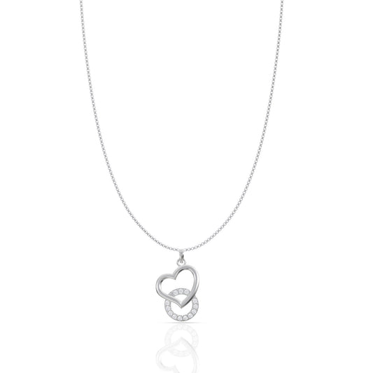 Silver Cupid Diamond Pendant