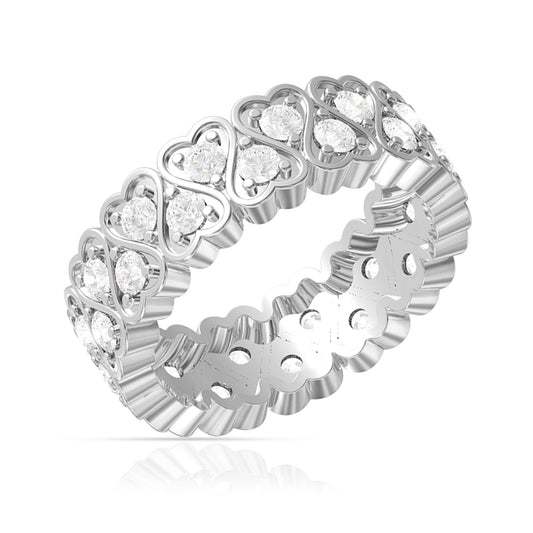 Cupid Eternity Silver Band
