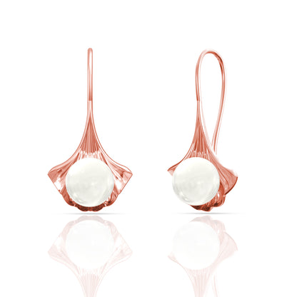 Pearl Drop Silver Earrings