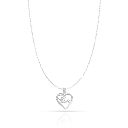 In Love Silver Heart Pendant