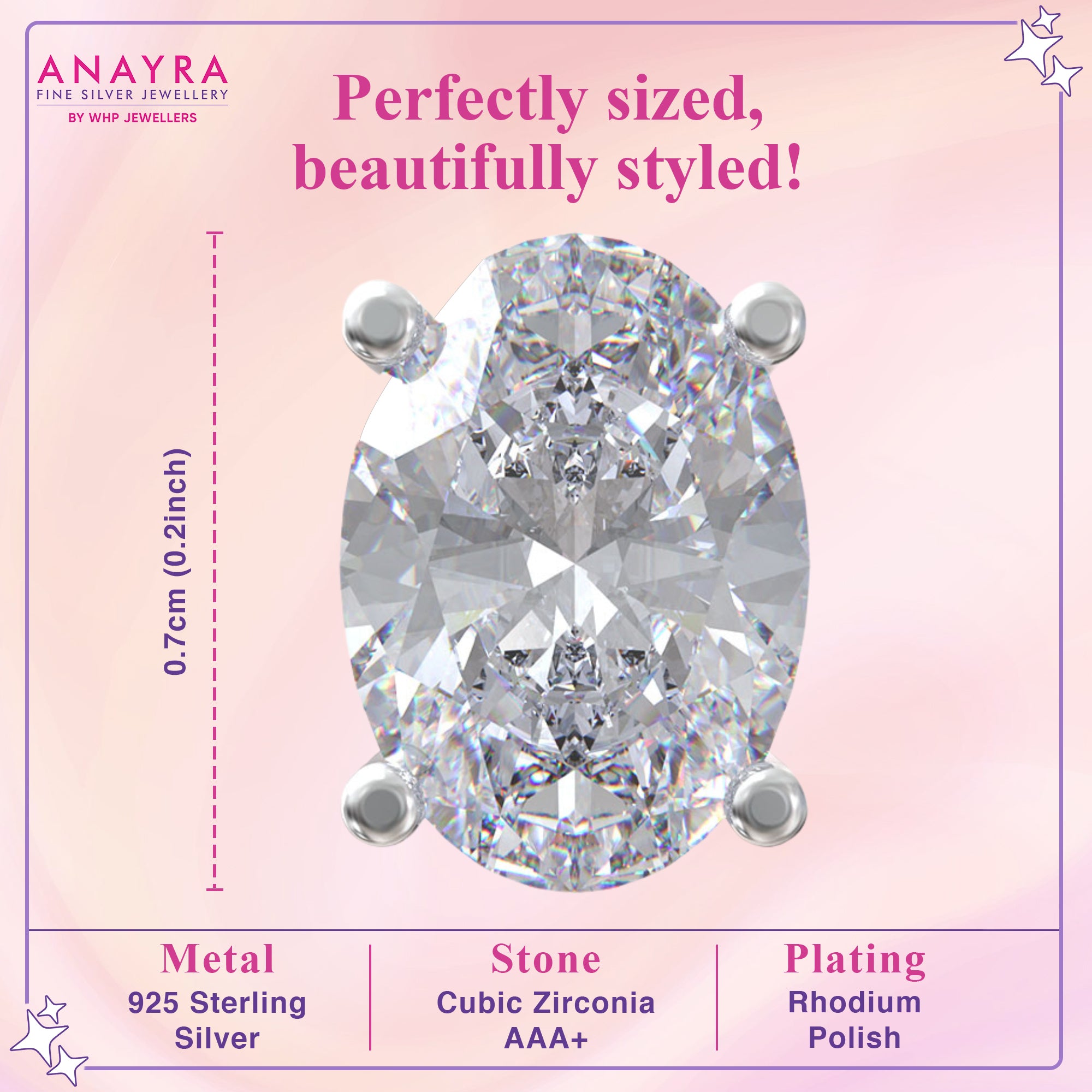 Silver Zircon Elegant Earrings