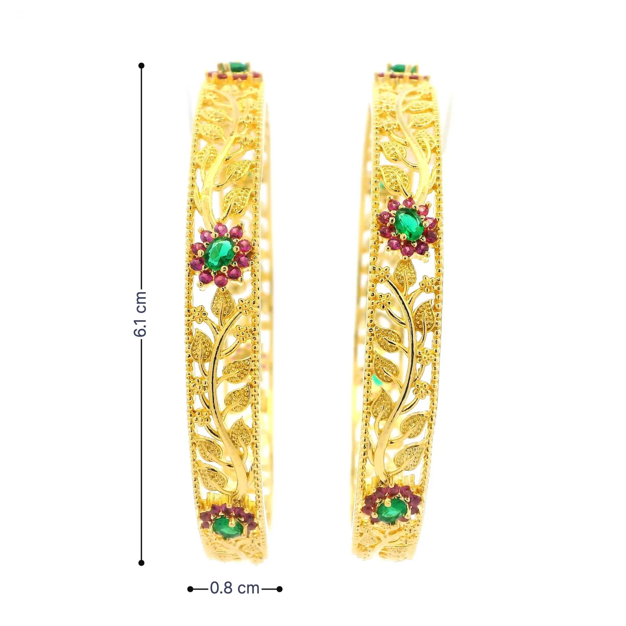 Ethnic Flower Design Bangles