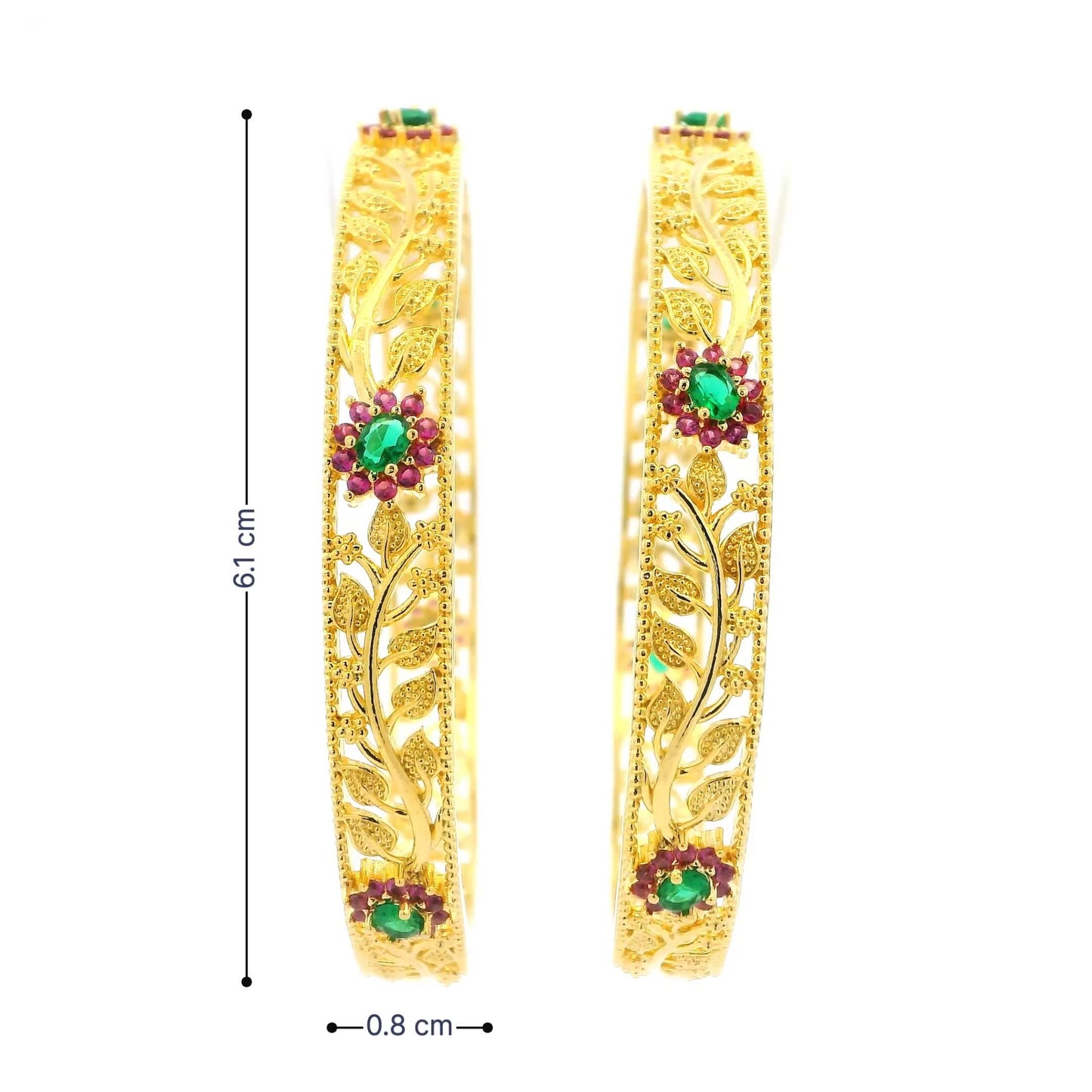 Ethnic Flower Design Bangles
