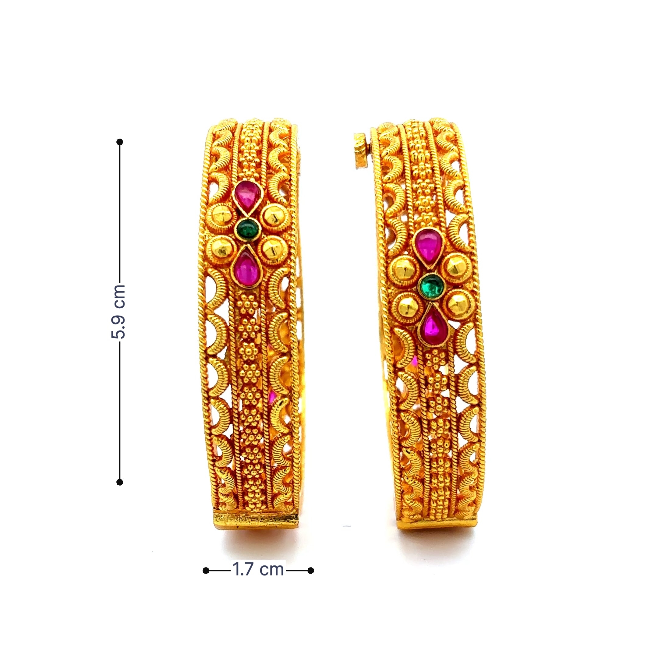 Ethnic Gold Plated Bangles