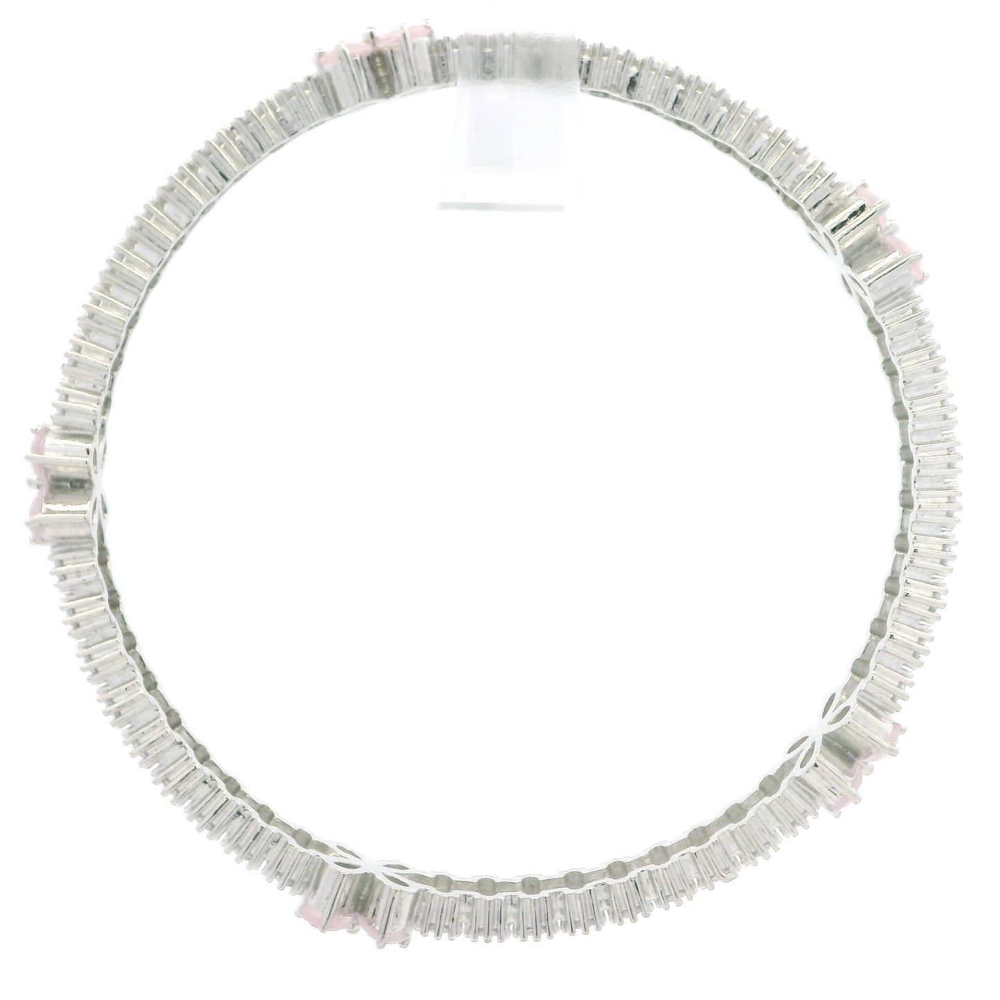 Classic White Crystal Bangles