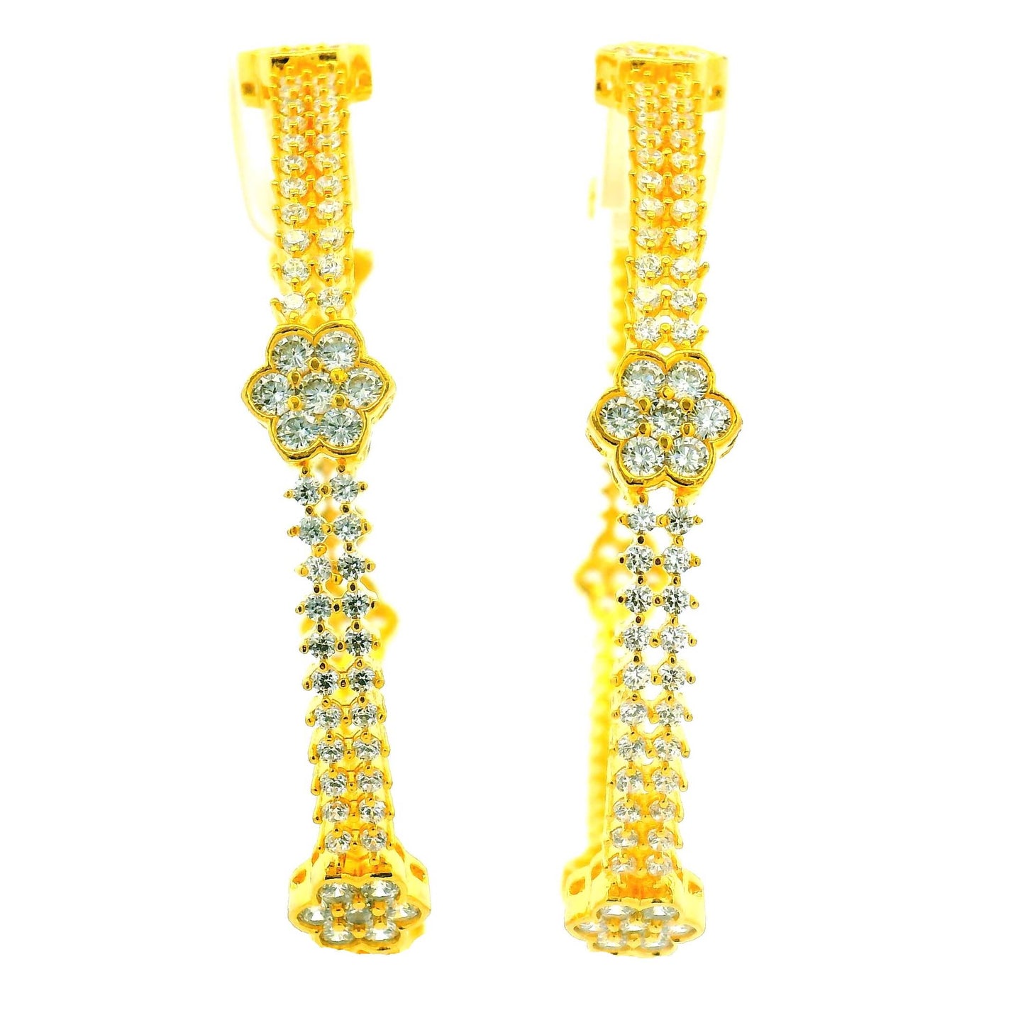 Ornate Vine Filigree Gold Plated Bangles
