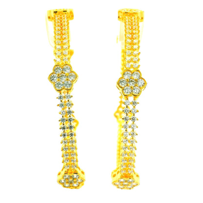 Ornate Vine Filigree Gold Plated Bangles