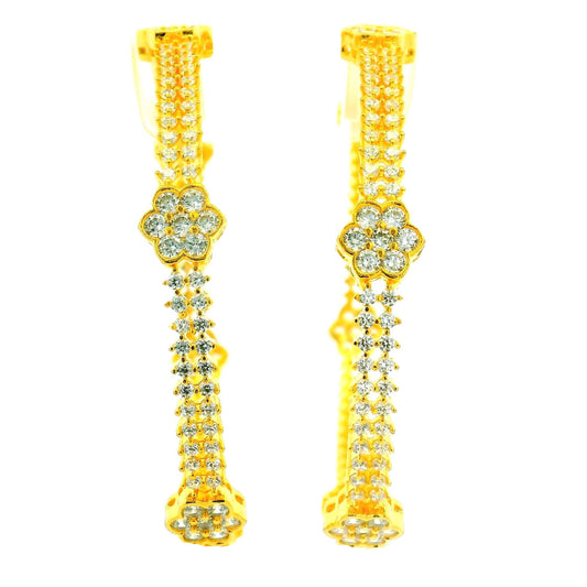 Ornate Vine Filigree Gold Plated Bangles