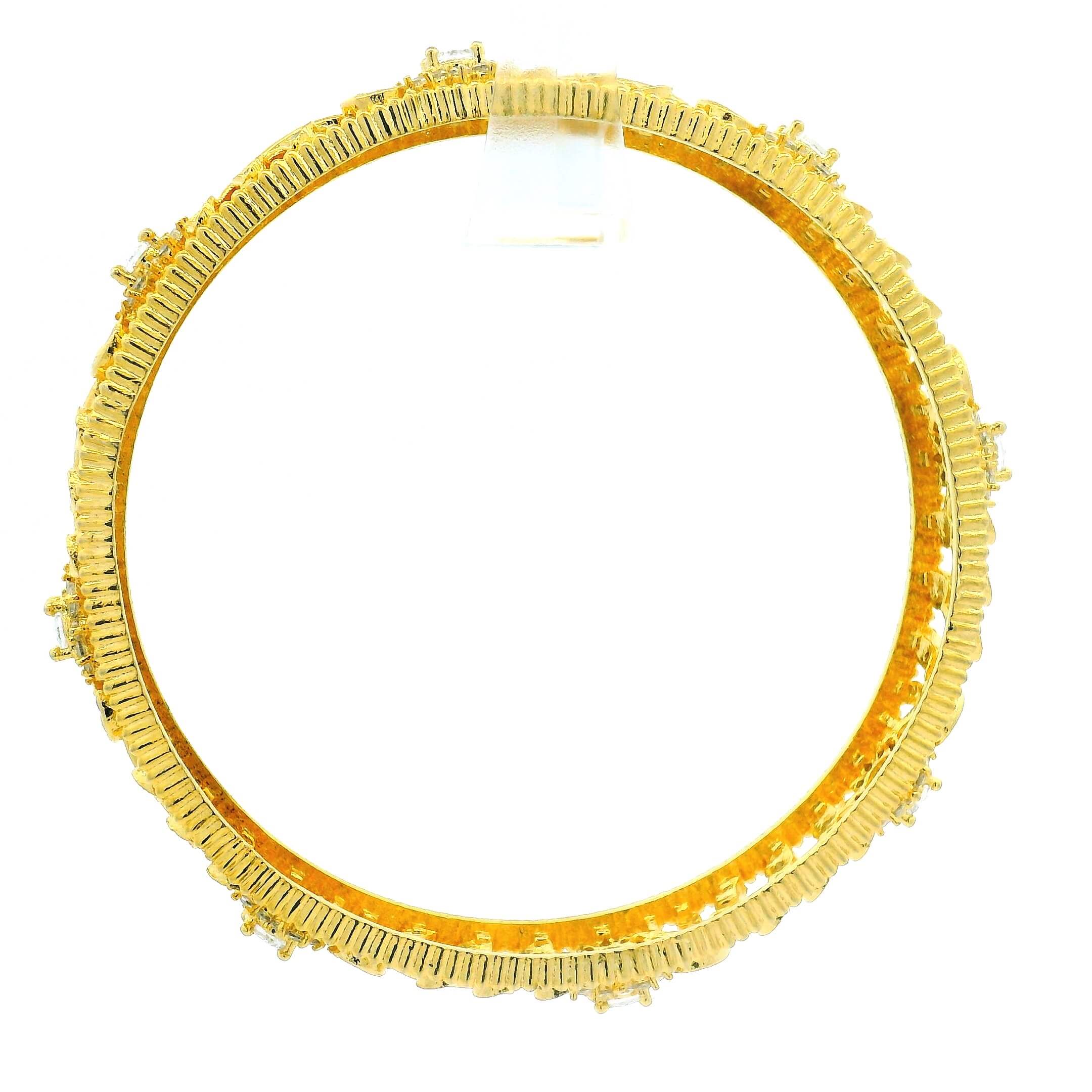 Royal Look Floral Design Gold Plated Bangles