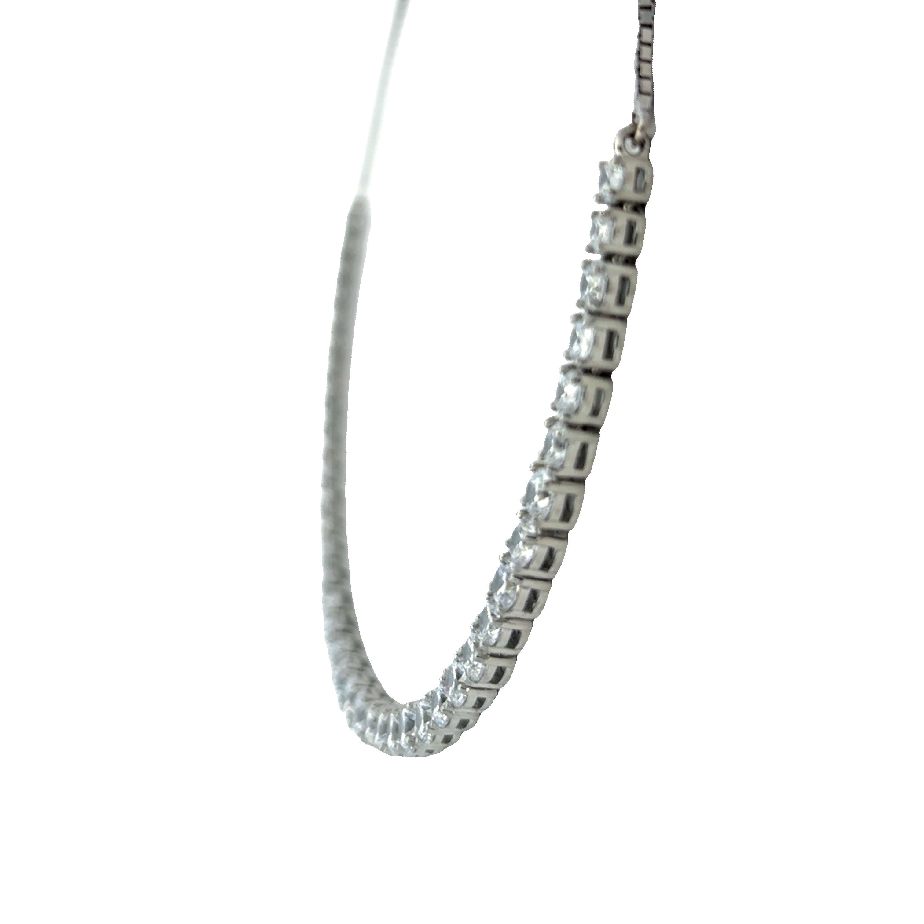 Silver Luxe Tennis Necklace Set