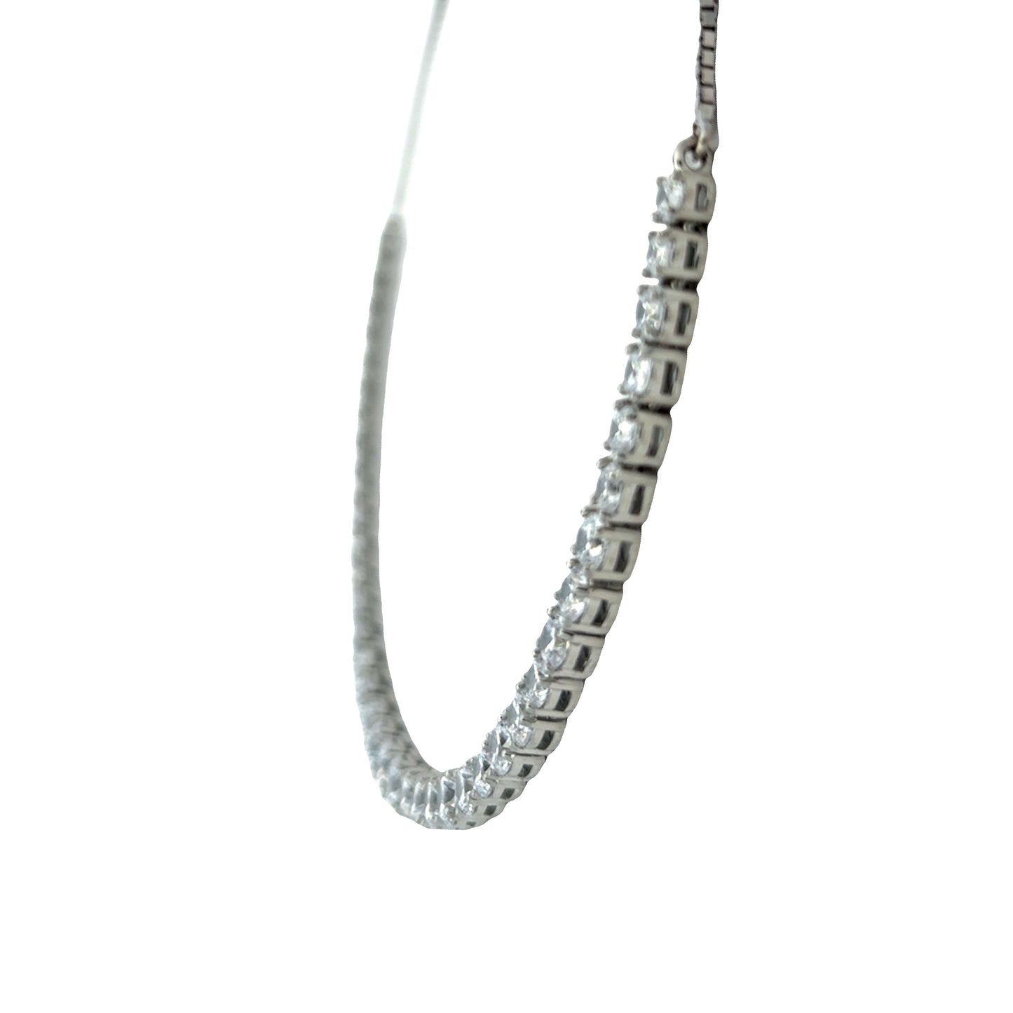 Silver Luxe Tennis Necklace Set