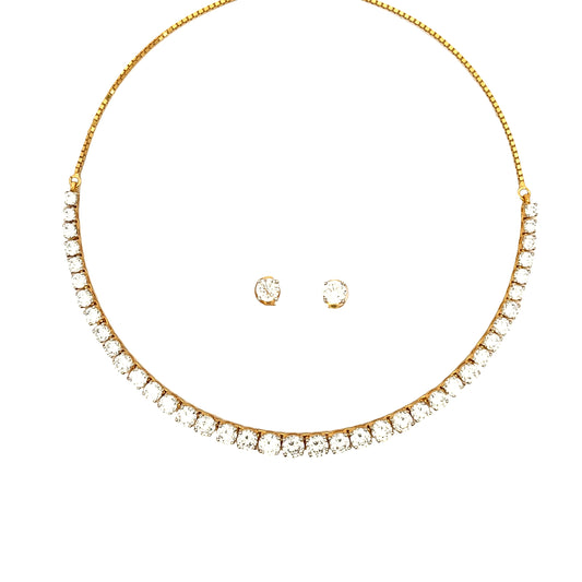 Minimal Grace Gold Plated Necklace Set