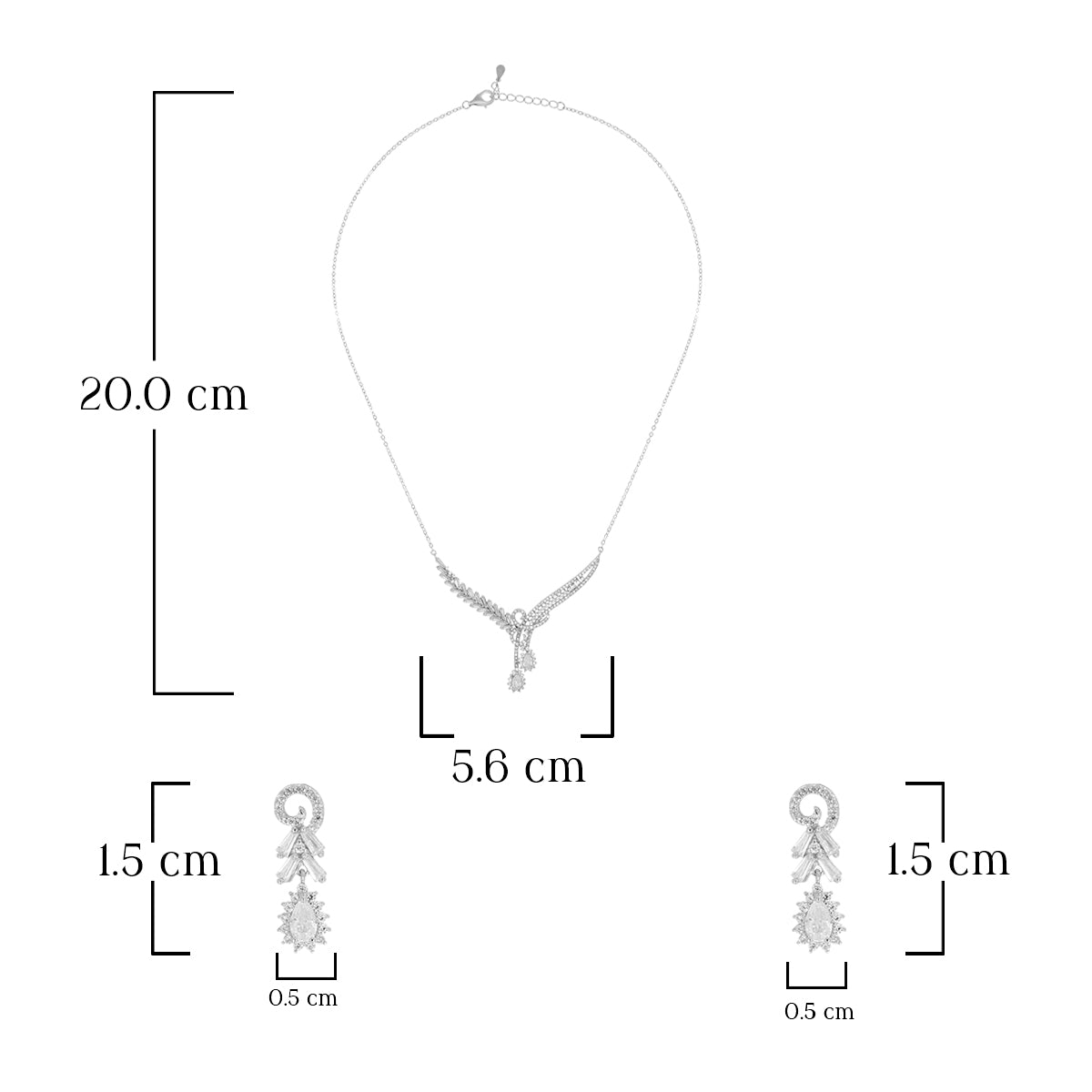 Minimal Floral Necklace Set