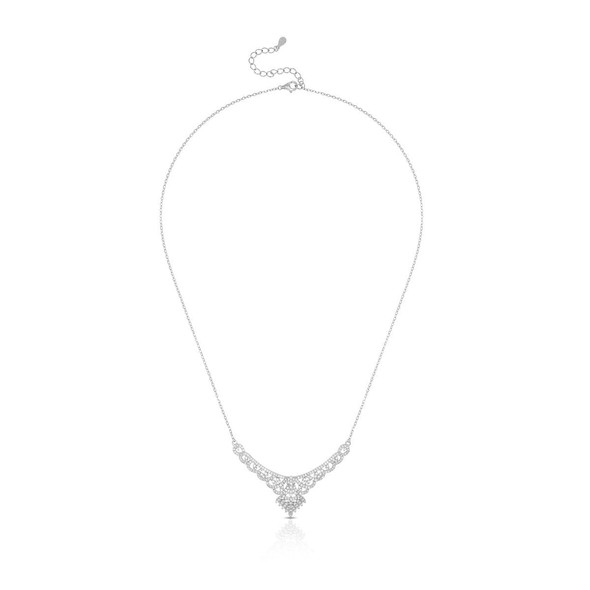 Graceful Floral Design Necklace Set