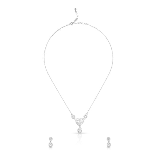 Heart Drop Necklace Set